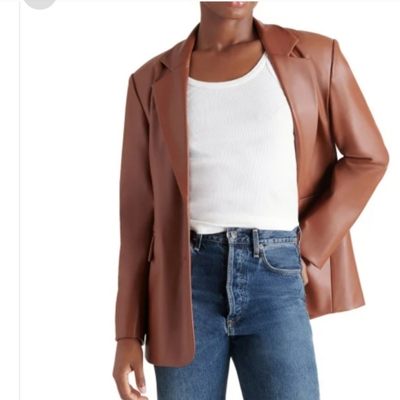 Steve Madden Ladies' Faux Leather Blazer , nwt - Picture 2 of 6
